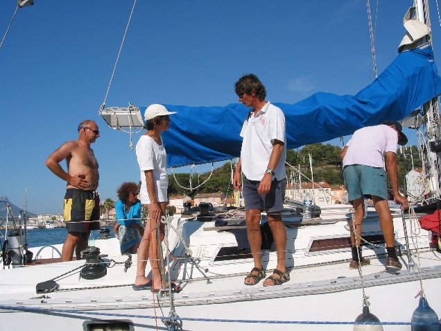 148.jpg - Programme de la journ�e avec Olivier le skipper ...